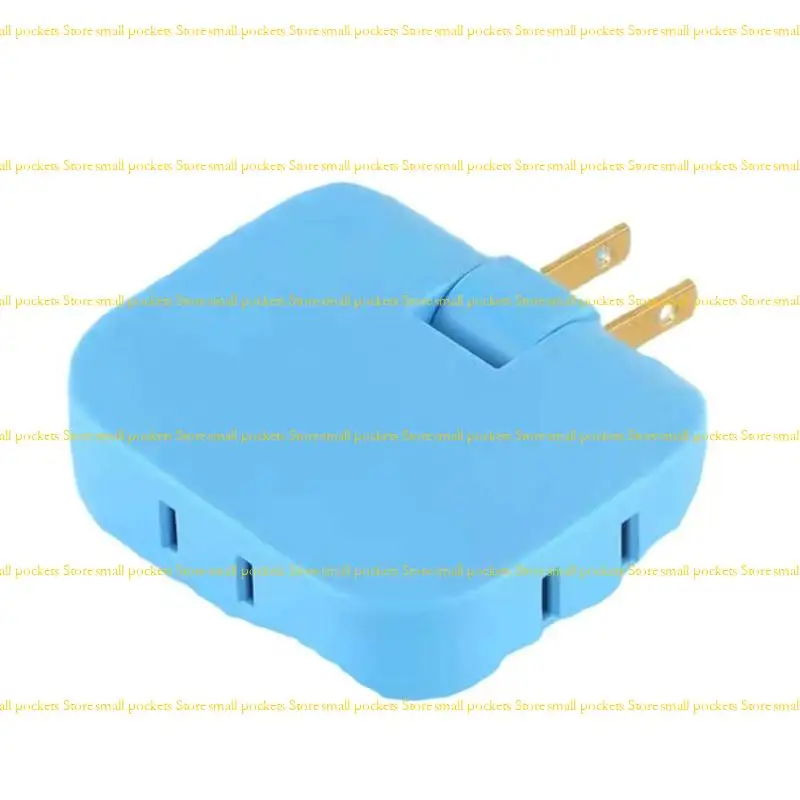 R1WD Multiple Device Power Adapter 2Pin to 3 Prong/2 Prong Conversion Plug Socket Portable Converter for Workstations Trip