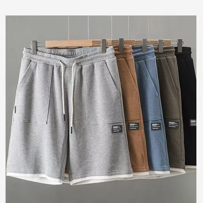 

Men's Summer Thin Breathable Casual orts Loose Fit Five-Quarter Length Spor Comfortable Lightweight Polyester Cargo Pants
