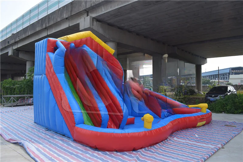 FOR Popular Inflatable Water Bouncy Slide Inflatable Wet bouncer Inflatable Water Slide With Pool For Backyard