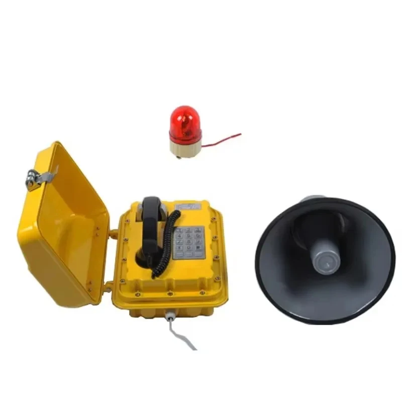 Industrial Telephone Encrypted Communication Metal Housing IP Rated Airport Traffic Use