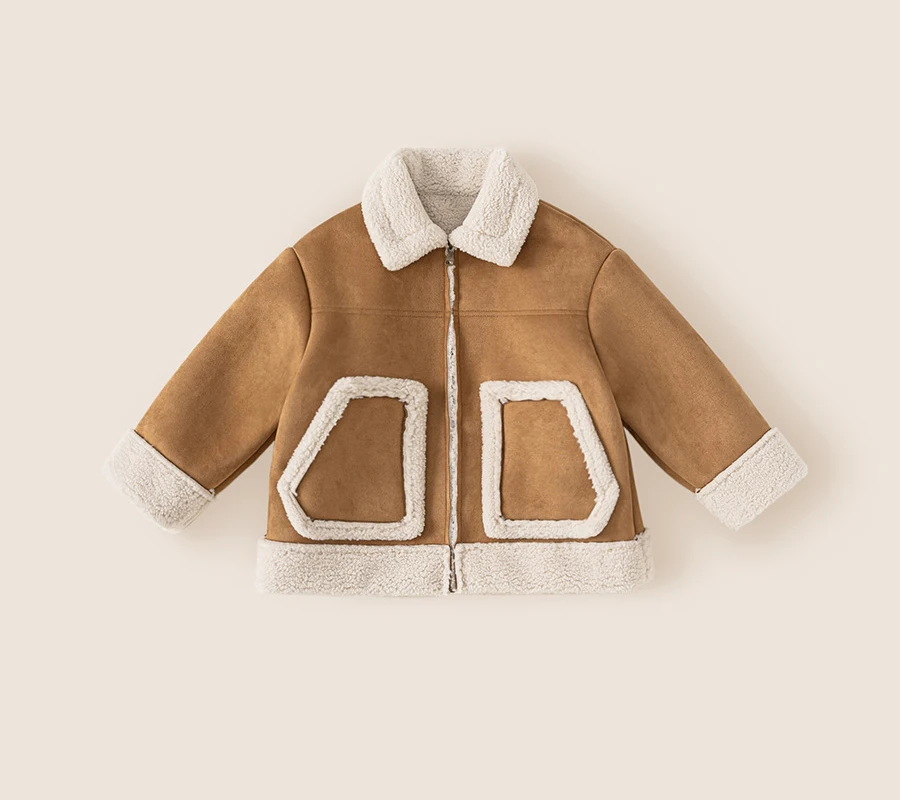 

UNITIM/детская куртка для маленьких девочек, новое зимнее пальто с отложным воротником для маленьких девочек, новое зимнее парковое пальто для маленьких девочек