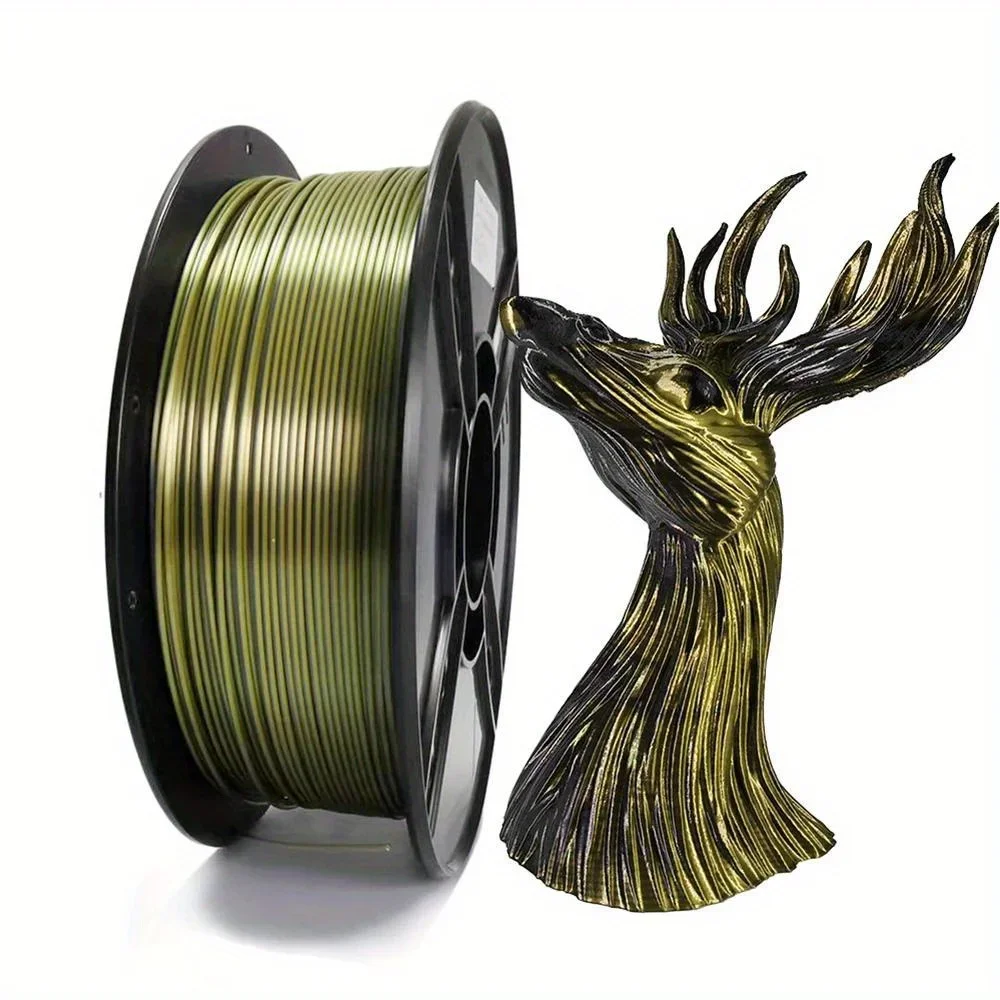 

Bicolor PLA Filament for 3D Printer Two-tone 3D Printing Material 1.75mm Comes in Two Colors Sublimation Silk Filaments