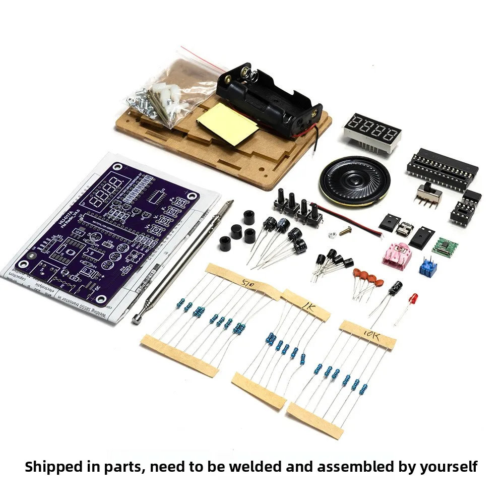 

Radio Assembly Kit Fm FM Circuit Board Production, Microcontroller DIY Electronic Production Welding Practice