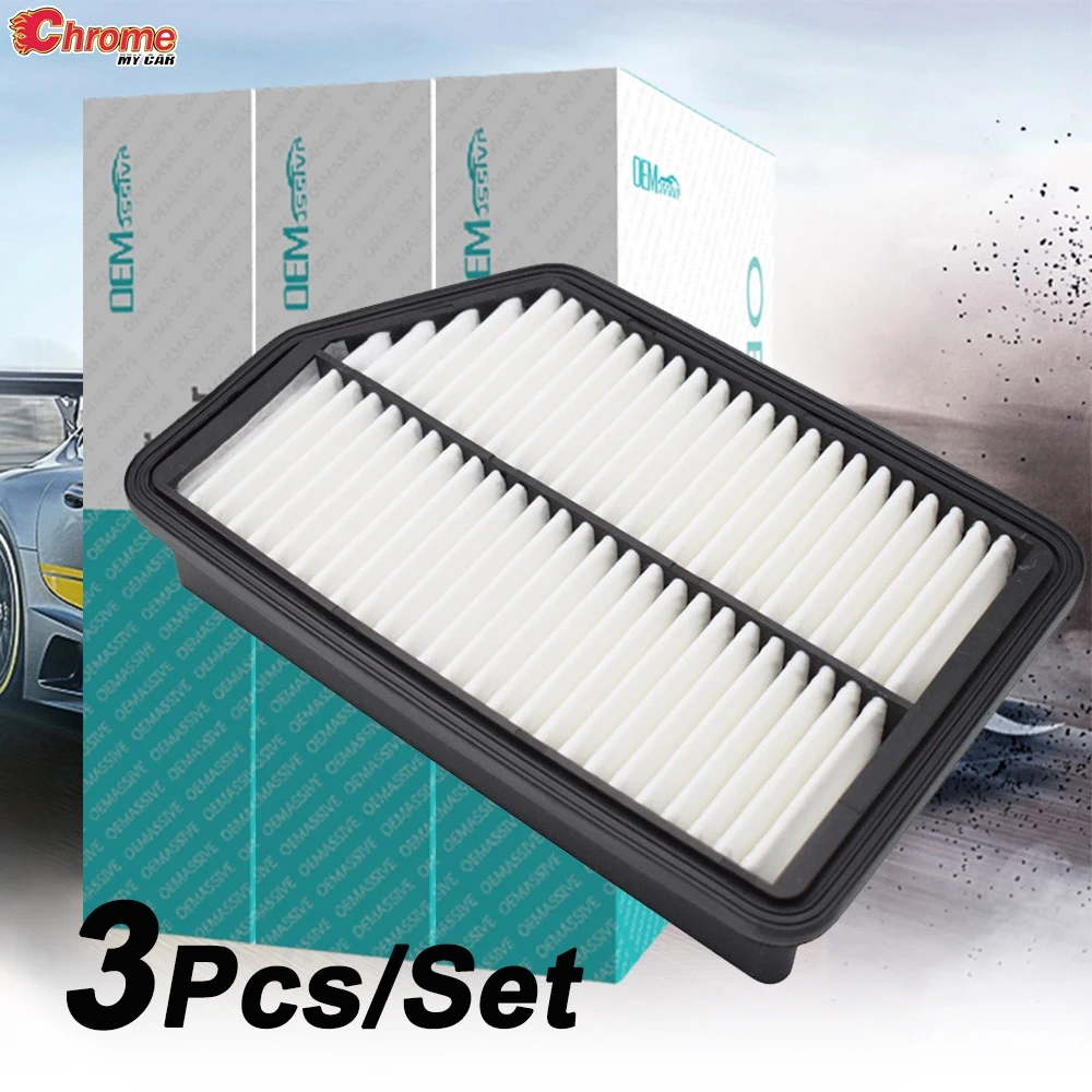 3Pc Cars Engine Air Filter Cleaner Element Car Parts Accessories 28113-2S000 For Hyundai Tucson ix ix35 i40 Elantra KIA Sportage