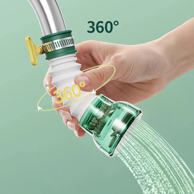 Universal 360 Degree Rotation Faucet Bubbler Water Saving Nozzle Adapter For Kitchen Sink Tap