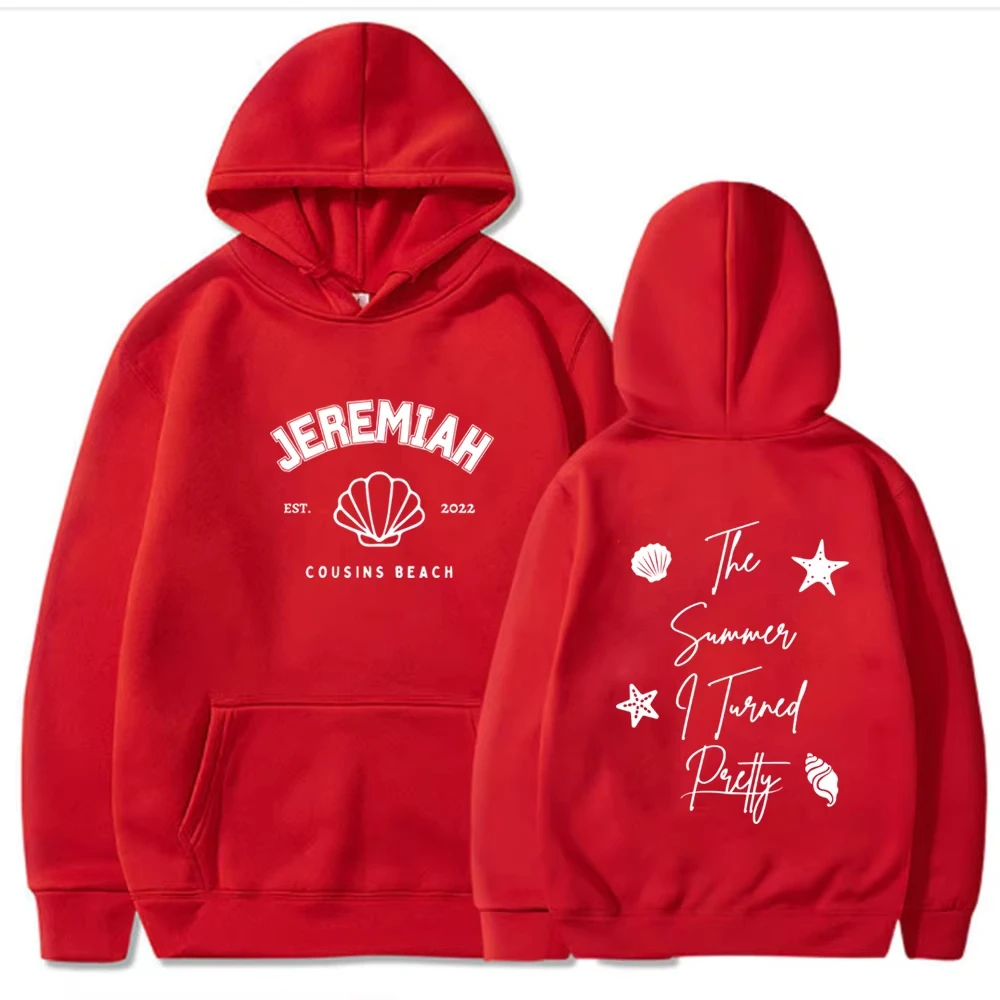 MenWomen Hooded Sweatshirt,Double‑Sided Shell Starfish Letter GraphicLoose Drawstring Pullover Hoodie For Summer BeachDaily Wear
