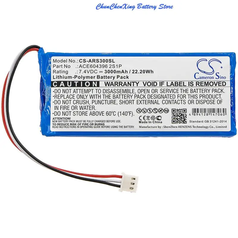 Cameron Sino 3000mAh  Battery for AAronia  Spectran HF-Rev.3, Spectran HF-V4 Analyzer,Spectran NF Analyzer