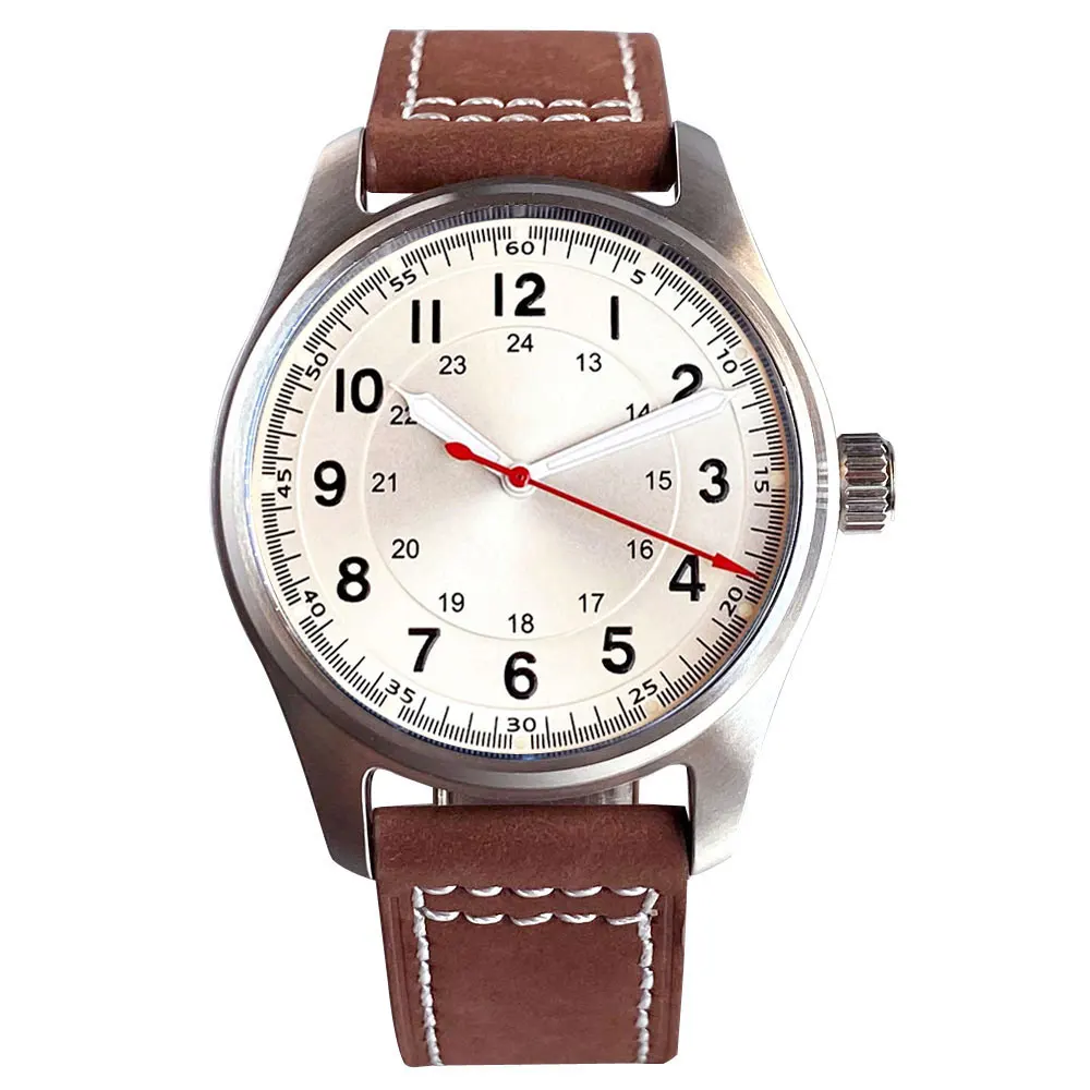 Tandorio Business 39mm Pilot Retro Automatic Mechanical Watch For Miyota 8215/PT5000 200m Waterproof Sapphire Crystal Glass Lume