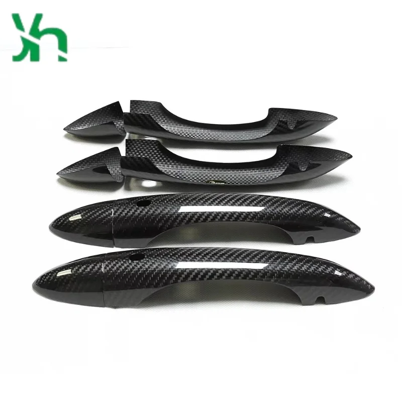 الكربون الجاف الجانب غطاء مقبض الباب 4 أبواب غطاء مستشعر بدون مفتاح ل معامل روميو سيدان ستيلفيو قطع غيار السيارات التصحيح #3