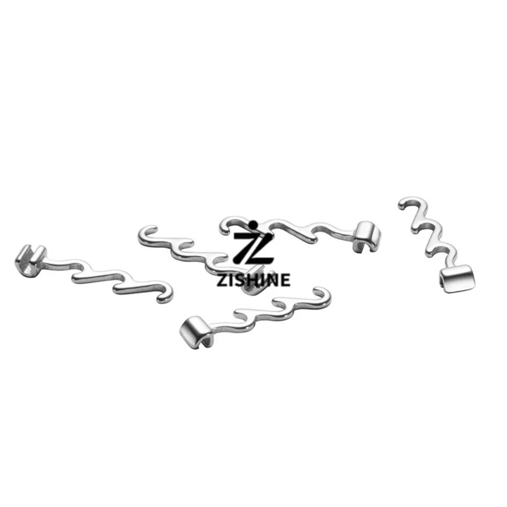 10Pcs Dental Orthodontic Sliding Crimpable Hooks Question Mark Left Right Archwire Attached Hooks Dentistry Force Materials Kit