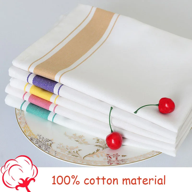 

100% Cotton Towel Cup Wiping Mouth Glass Red Wine Cup Cloth Party Board Napkin Absorbent Lint Resistant Kitchen Cleaning Cloth