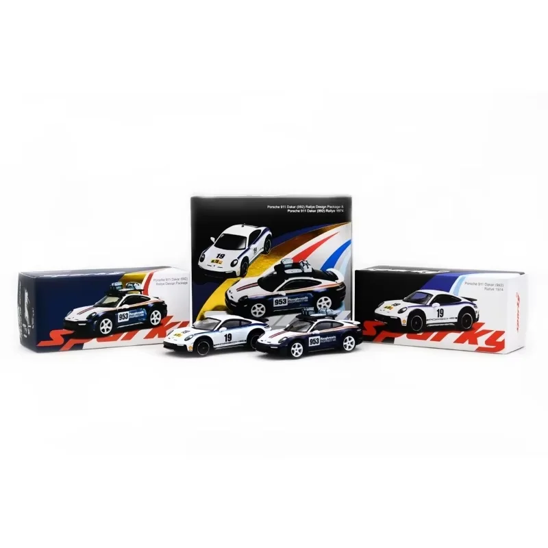 Sparky 1/64 Porsche 911 GT1 1997 double car Le Mans 24h 1:64 911 956 917 Racing model - Image 2