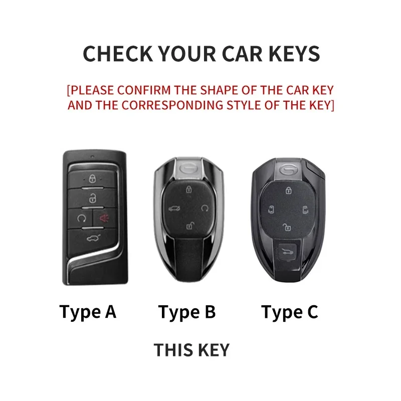 For Trumpchi GAC 2021 Empow J11 J12 J13 J14 J15 J16 GS8 Suede Car Key Case Cover Protector Shell Holder Keychain Accessories