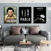 Classic Vintage , Wall Art, Drug Lords TV Series Pablo Escobar, Canvas Printed Poster, Home Living Room Bedroom Decoration