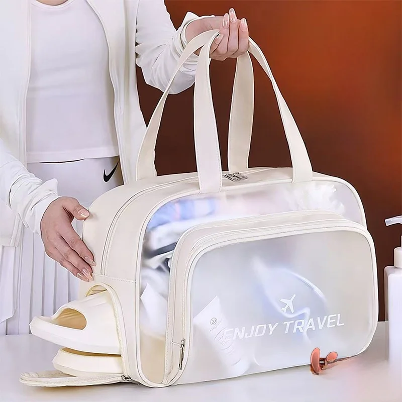 大容量防水スイミングバッグ乾湿分離ビーチ旅行用トイレタリー収納バッグハンドヘルドフィットネスバッグ男女兼用
