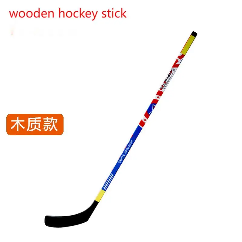 

Junior Wooden Ice Hockey Stick, Wear-Resistant ABS Head Lighter, More Durable, Customizable, 49 ", 62", 3Pcs