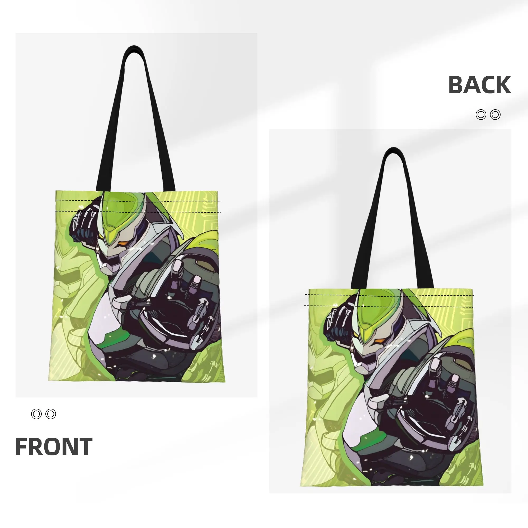 1PC Fighting Tiger Tiger and Bunny Canvas Tote Bag Perfect for Shopping & Personal Use Great Gift