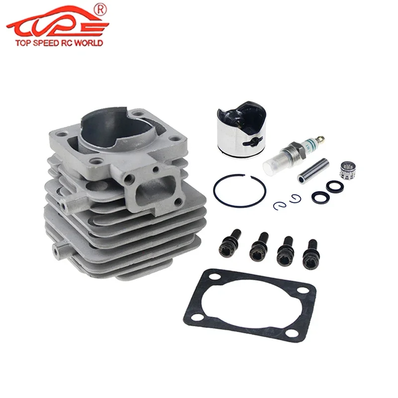 Rc Car Upgrade 30.5CC Casting Cylinder & Piston Set for 1/5 HPI ROFUN ROVAN KM BAJA Losi 5ive T FG GoPed RedCat RCMK CEN DDT FID