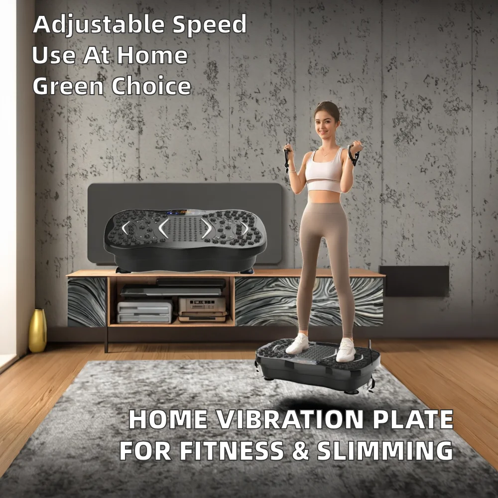 Vibration Plate Trainer, ABS Vertical Vibration Platform, Home Fitness Equipment, Body Slimming Machine