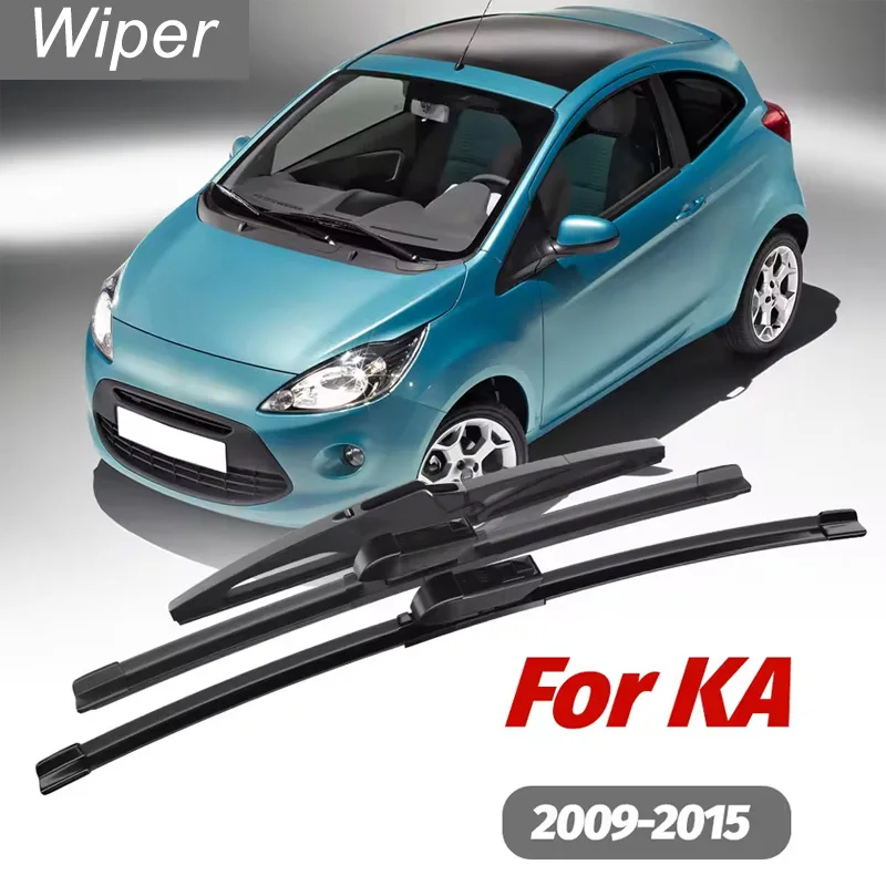 1set Front & Rear Windshield Wiper Blades Windscreen Wipers For Ford KA 2009-2015 2010 2011 2012 2013 2014 Accessories