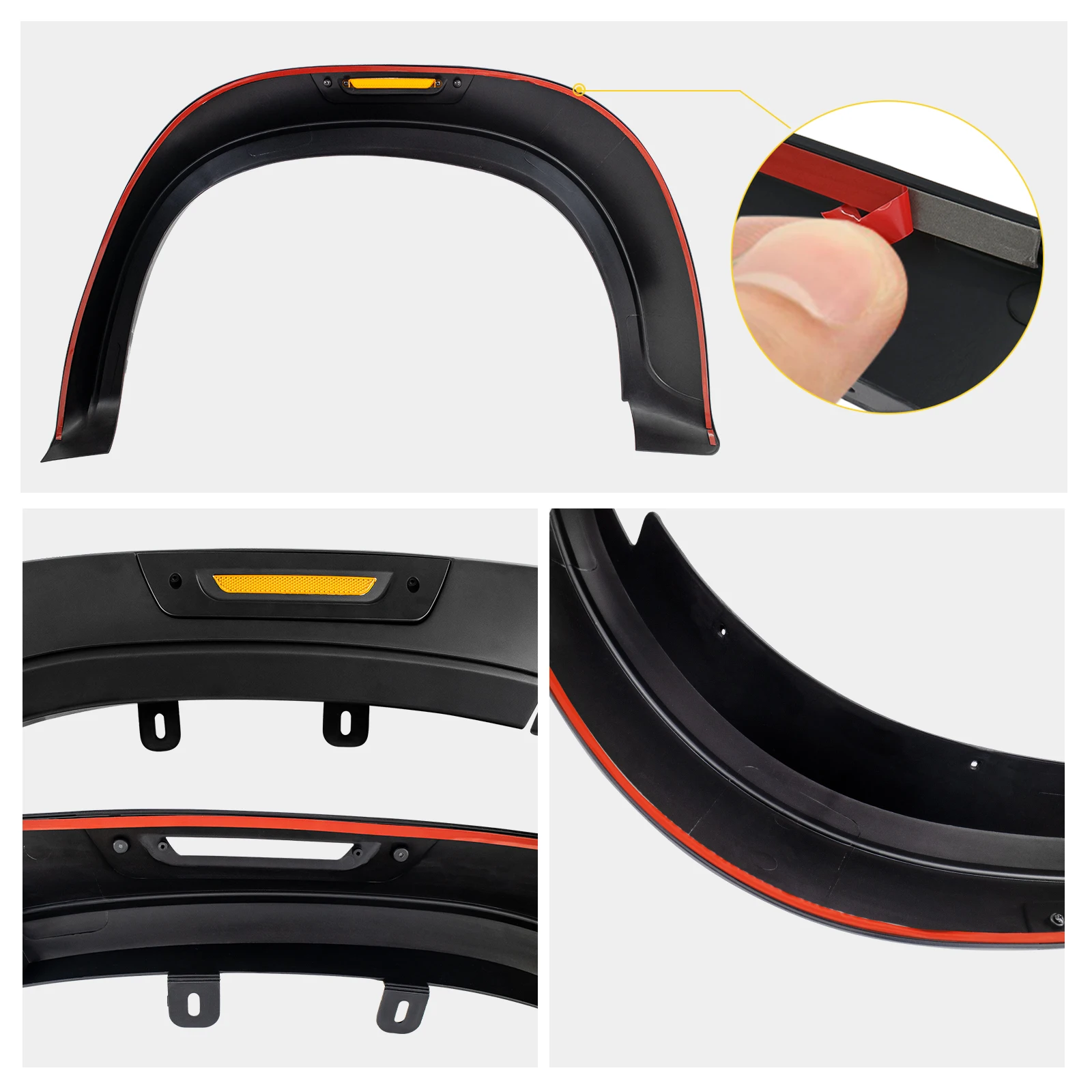 Mudguards Wheel Arch for Mitsubishi l200 triton 2019 2020 2021 2022 2023 Matte Black decoration Fender Flares Car Accessories