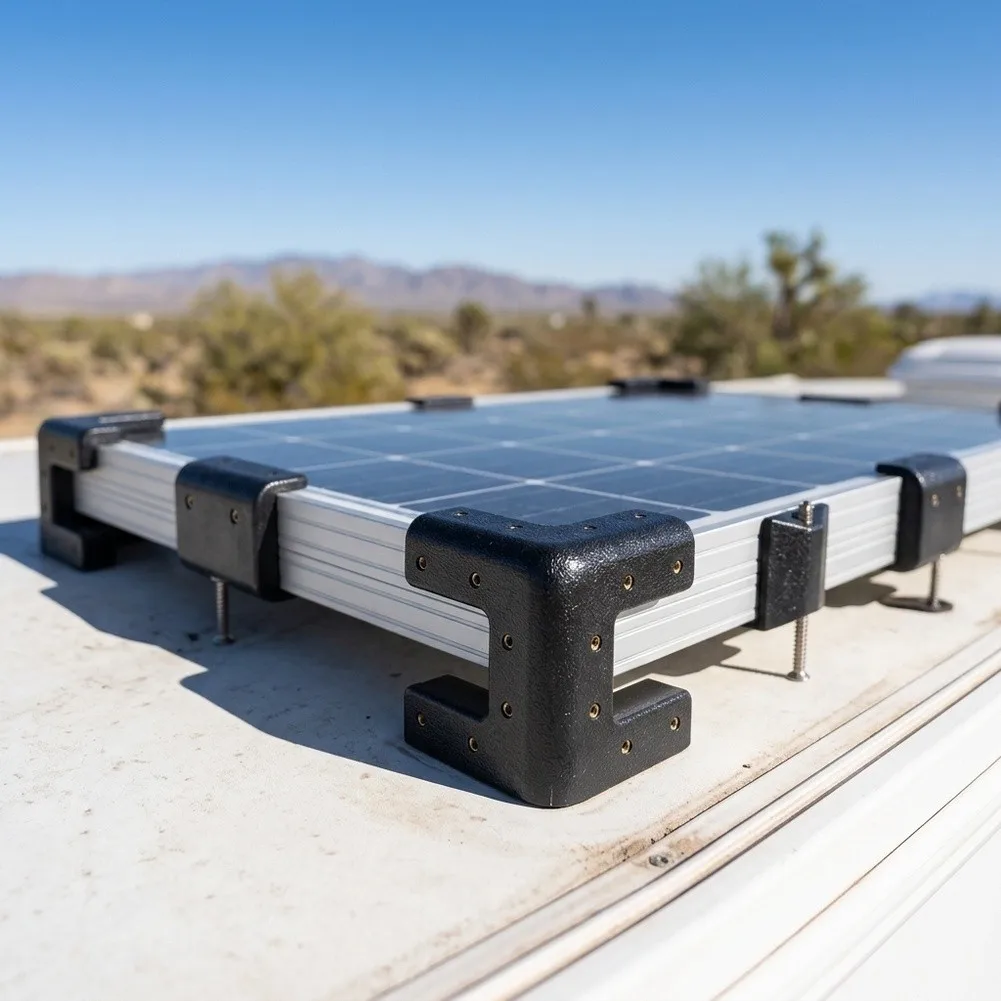 Boat Solar for Kit ABS Bracket Kit for UV Resistant Material Wind Deflector Function Aesthetic Design Includes 6 Brackets