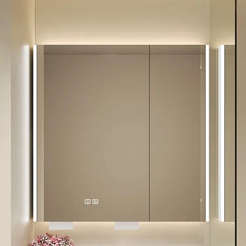 Makeup Mirror Bathroom Cabinet Organizer Storage Decorations Corner Cupboard Space Saver Modern Archivadores Home Furniture