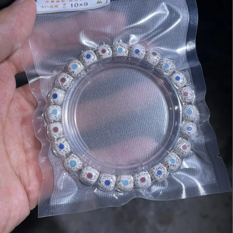 Inlaid Multi-Gem , Single-Loop Star and Moon Bodhi Bracelet