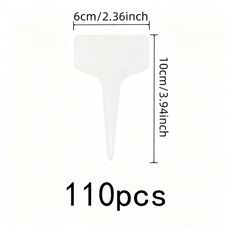 Waterproof Plant Tags 110 pcs, Waterproof Fade Resistant, Easy Insert Into Soil, for Nursery Seedling ID