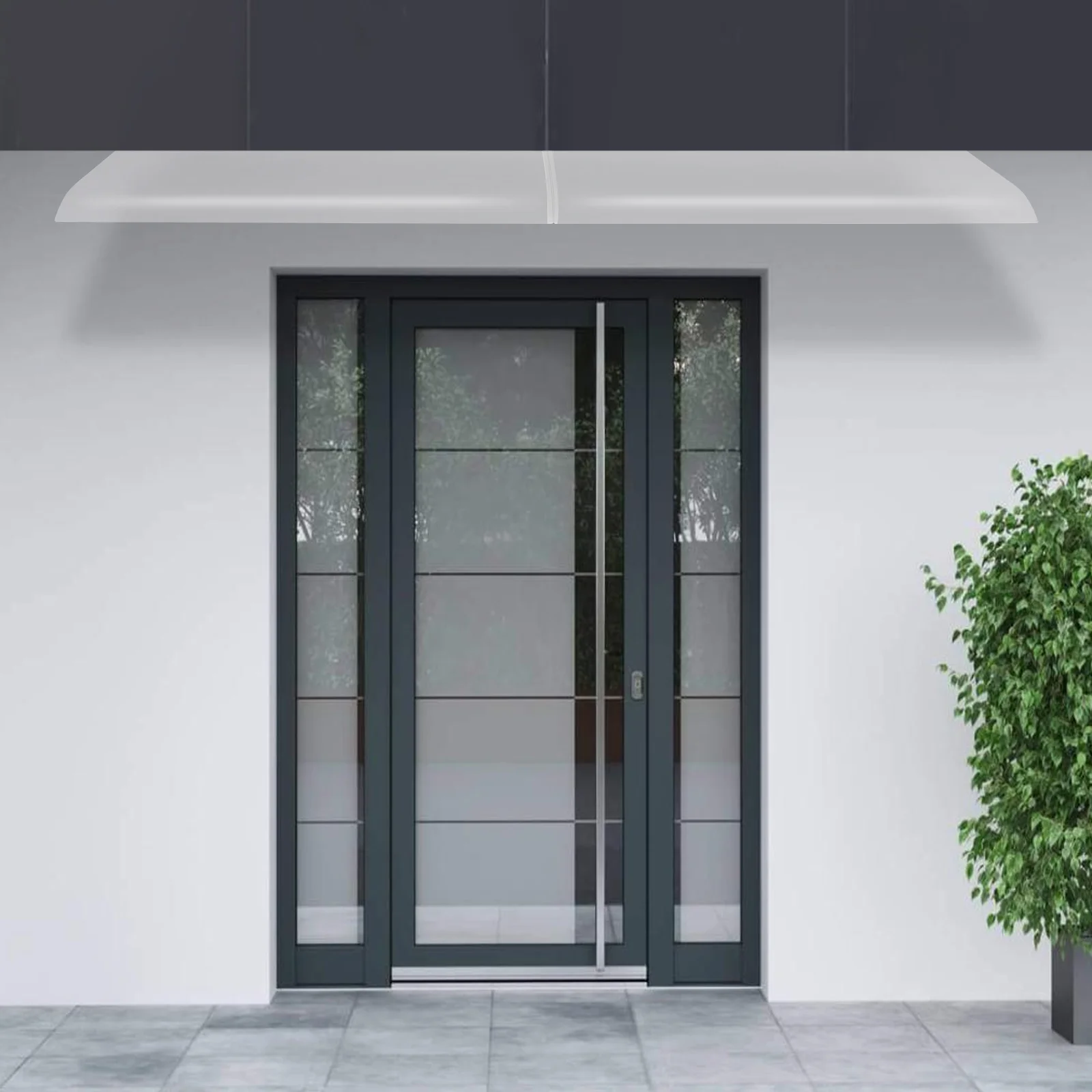 

Window Awning, 78.7 X 15.7" Clear Rain Shelter Cover, Front Door Canopy for Sun Snow Rain Garden Outdoor Patio Protection