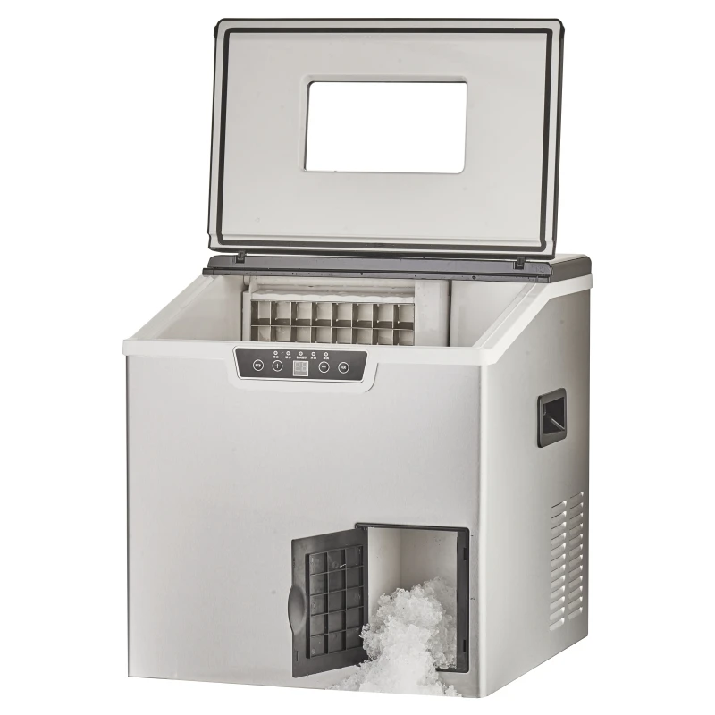 

Electric Portable Countertop Nugget Ice Maker Self-Cleaning Function with Crushed Ice for Hotels RVs