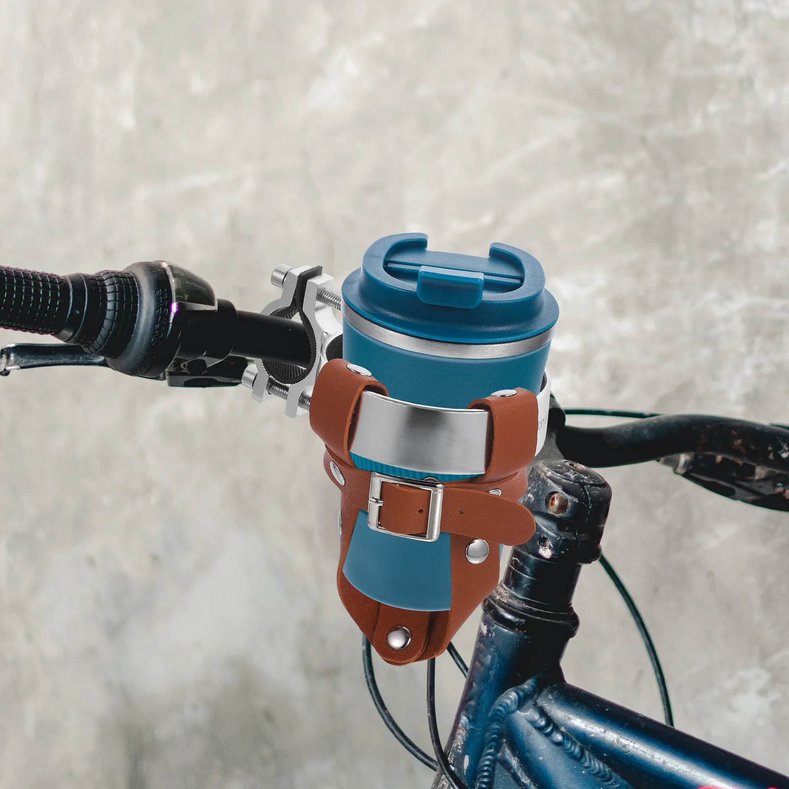 

Bike Water Bottle Holder Retro Cycling Bracket Beverage Cage PU Aluminum Alloy Easy Install Outdoor Supplies Bike Part