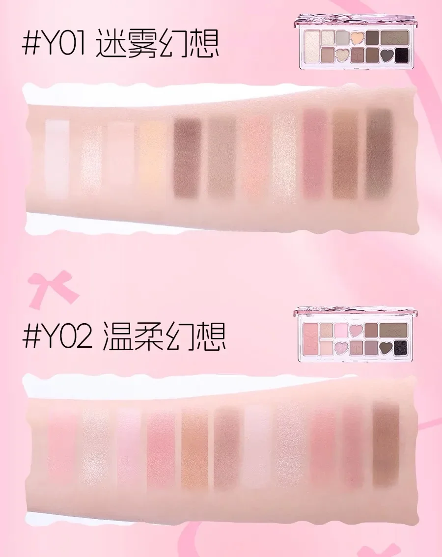 VEECCI 11 Color Eyeshadow Tray Long-lasting Multi-Color Eyeshadow Pearl Matte Micro-Shimmer Makeup