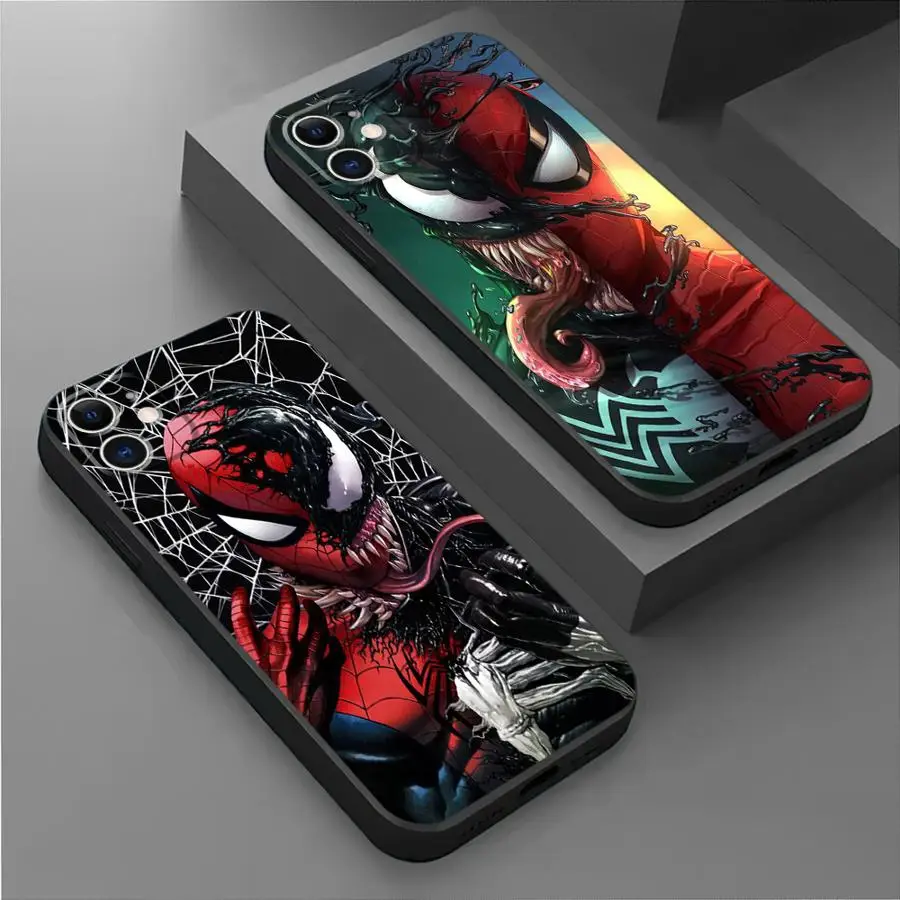 Marvel SpiderMan Venom Telefoon Case voor Google Pixel 8a 6 Pro 7 Pro 9 Pro XL 6a 7a 8 Pro siliconen Armor Cover Cases