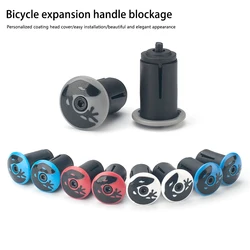 LINGMAI Colorful Handlebar End Plugs  Road Bike MTB Handle Bar End Cap Expansion Plugs 22-24mm