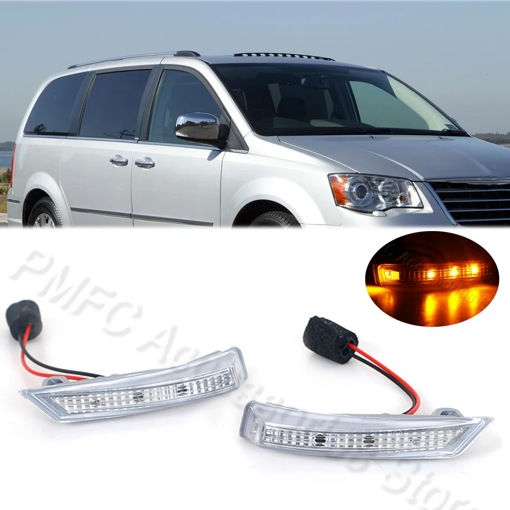 For Dodge Chrysler Grand Voyager CARAVAN 2010 2011-2016 Singal Lamp Side Mirror Turn Signal Light 68052079AC 68052078AC For Car