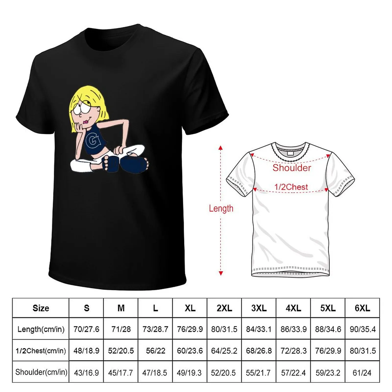 Georgetown Lizzie McGuire sticker T-Shirt Industrial Work Tee Shirt
