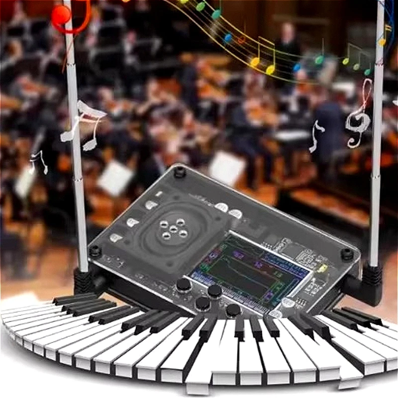Theremin electronic musical instrument - retro multi-sound creative toy with oled screen