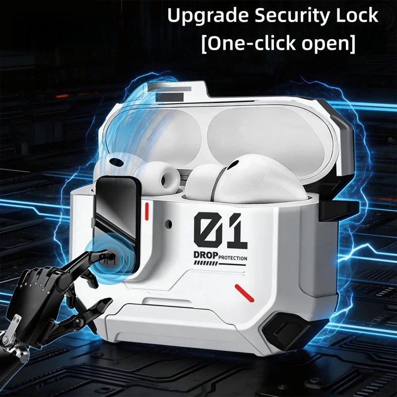 New for AirPod Pro3 （2025）Earphone Case with Magsafe Magnetic Automatic Lock Cover Shockproof Cases for AirPods 5/4/Pro 3 Funda