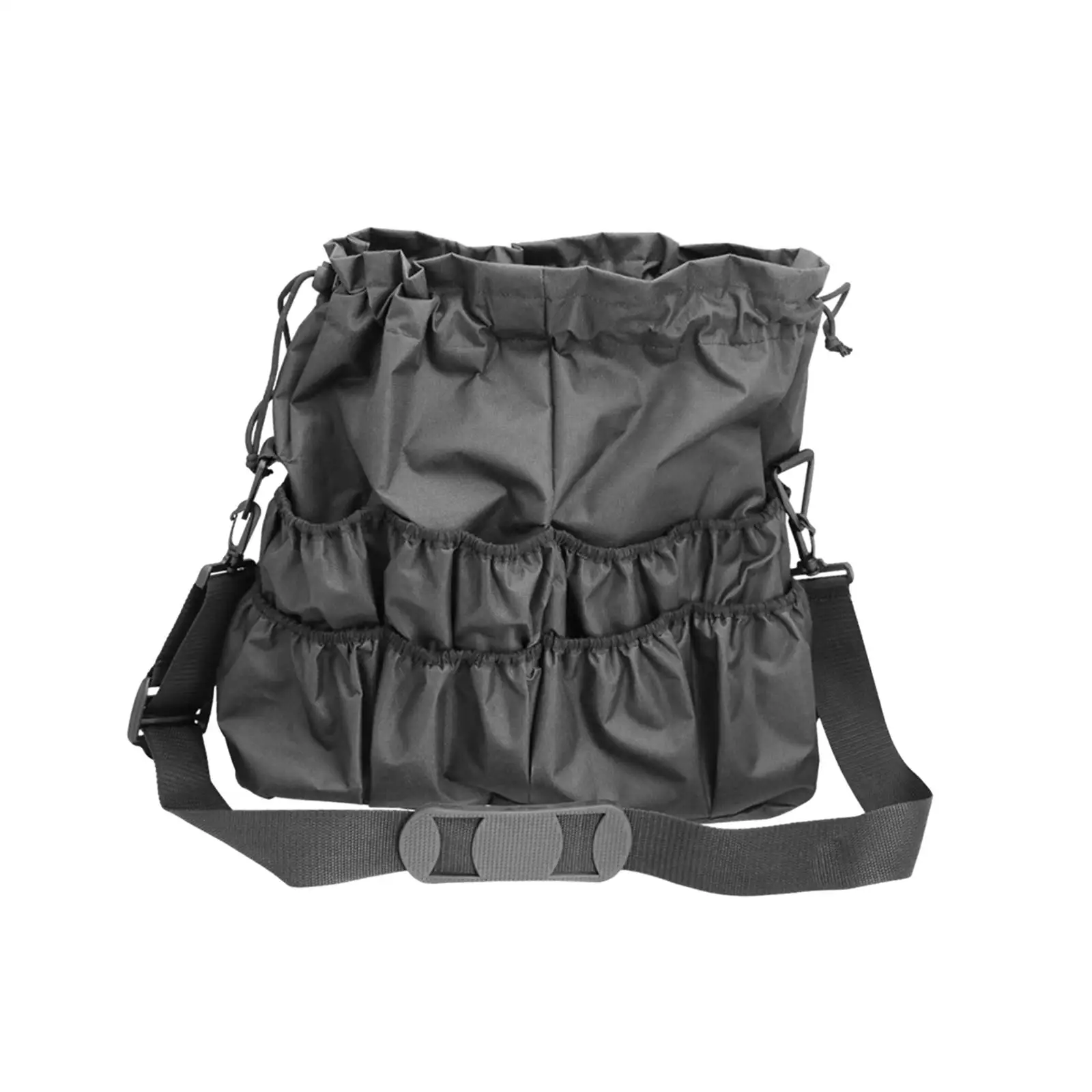 Portable Tool Bag Heavy Duty Organizer with Zip Pocket Canvas Material for Home Maintenance and Electrician Use
