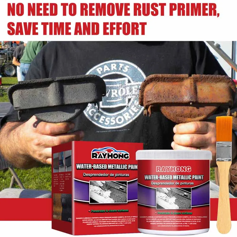 100g Metal Rust Remover Anti-rust Protection Car Coating Primer Rust Inhibitor Paint Rust Converter Water Based Metallic Paint