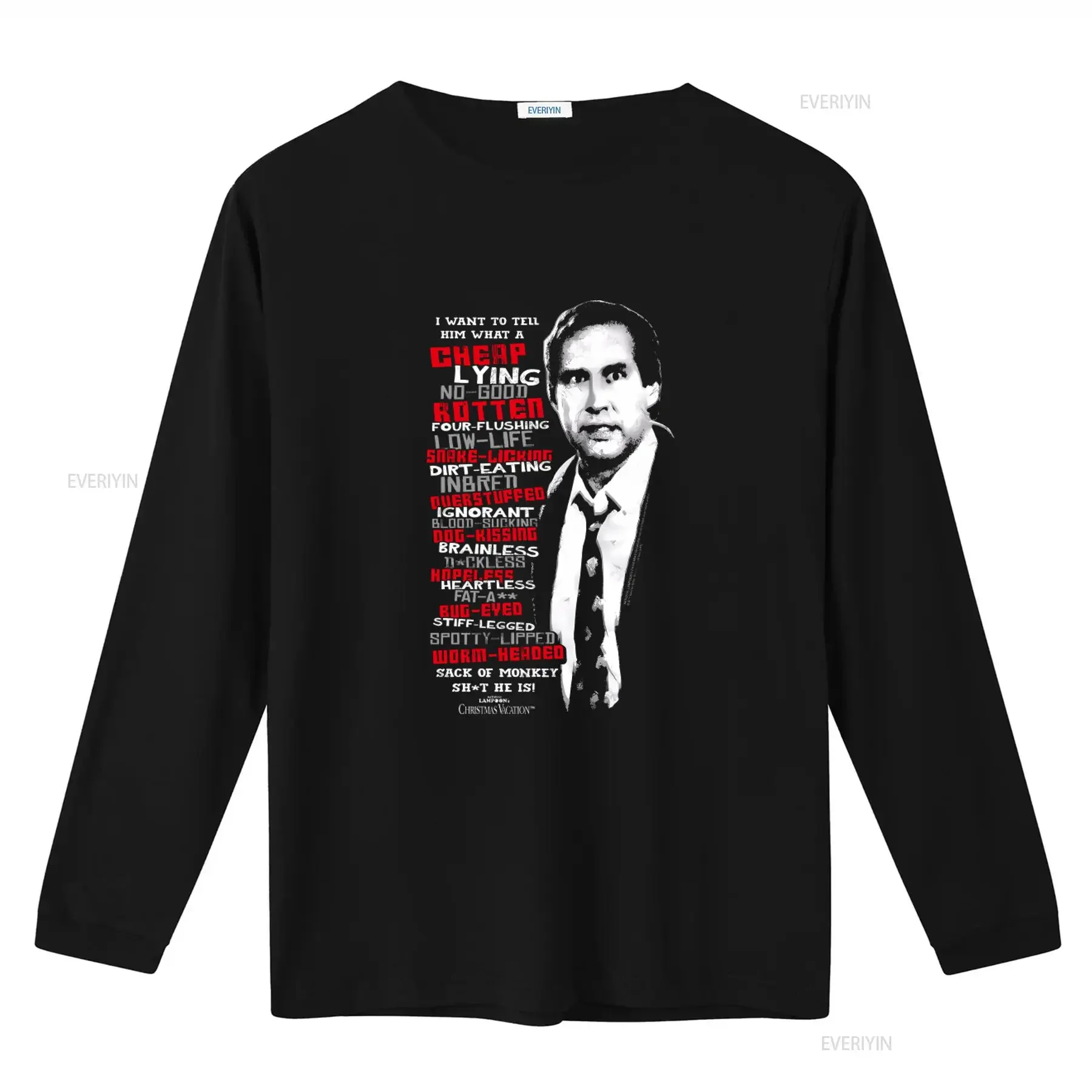 Clark Griswold Rant Christmas Vacation T Shirt Funny for Fans vintage Washed graphic Slightly Versatile Soft streetwear