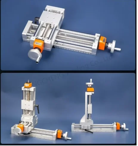 Manual XYZ Three-axis Linear Fine-adjustment Precision Guide Rail Sliding Stage Module with T-type Lead Screw