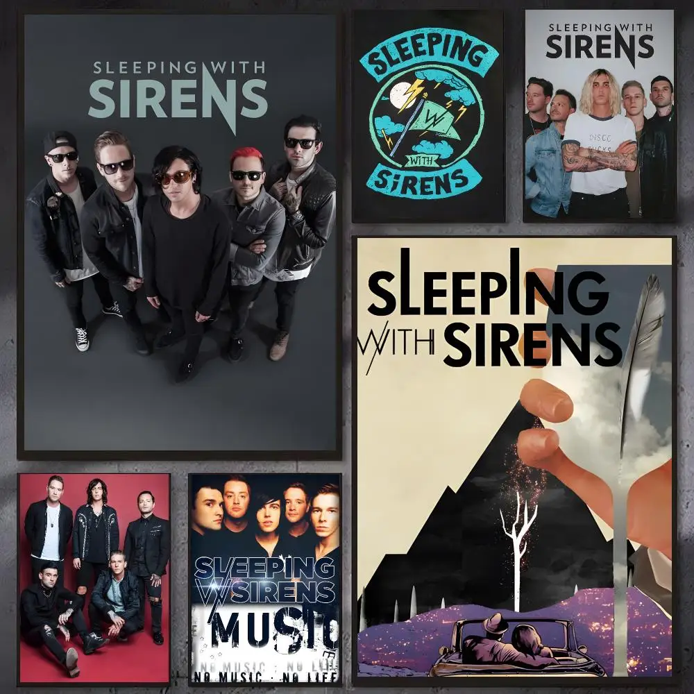 Alternative rock band Sleeping with Sirens Poster Wall Ornament Home Decor Young Decor Fans