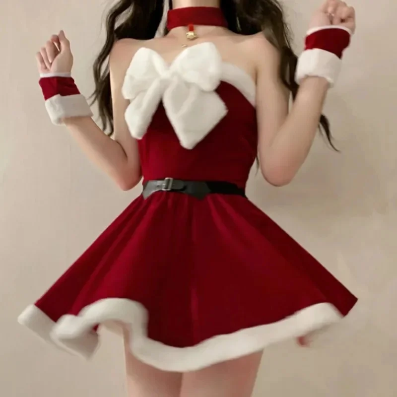 

Christmas Dress Cosplay Costumes Suits Women Winter 2024 Santa Claus Suit Xmas Sexy Lady Elegant Bunny Girls Uniform Outfit Gift