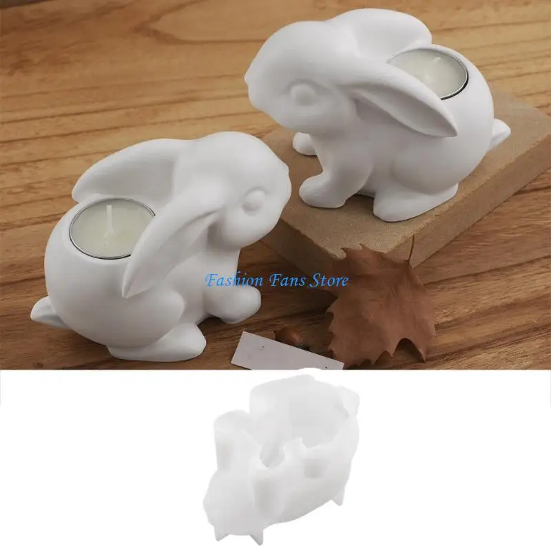 

Силиконовая форма для чайной свечи с кроликом, подходящая для изготовления бетонных отливок из смолы