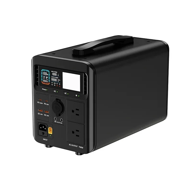 

Portable 700w Lifepo4 Lithium Home/ Camping Power Station Generator Solar Energy Storage Battery