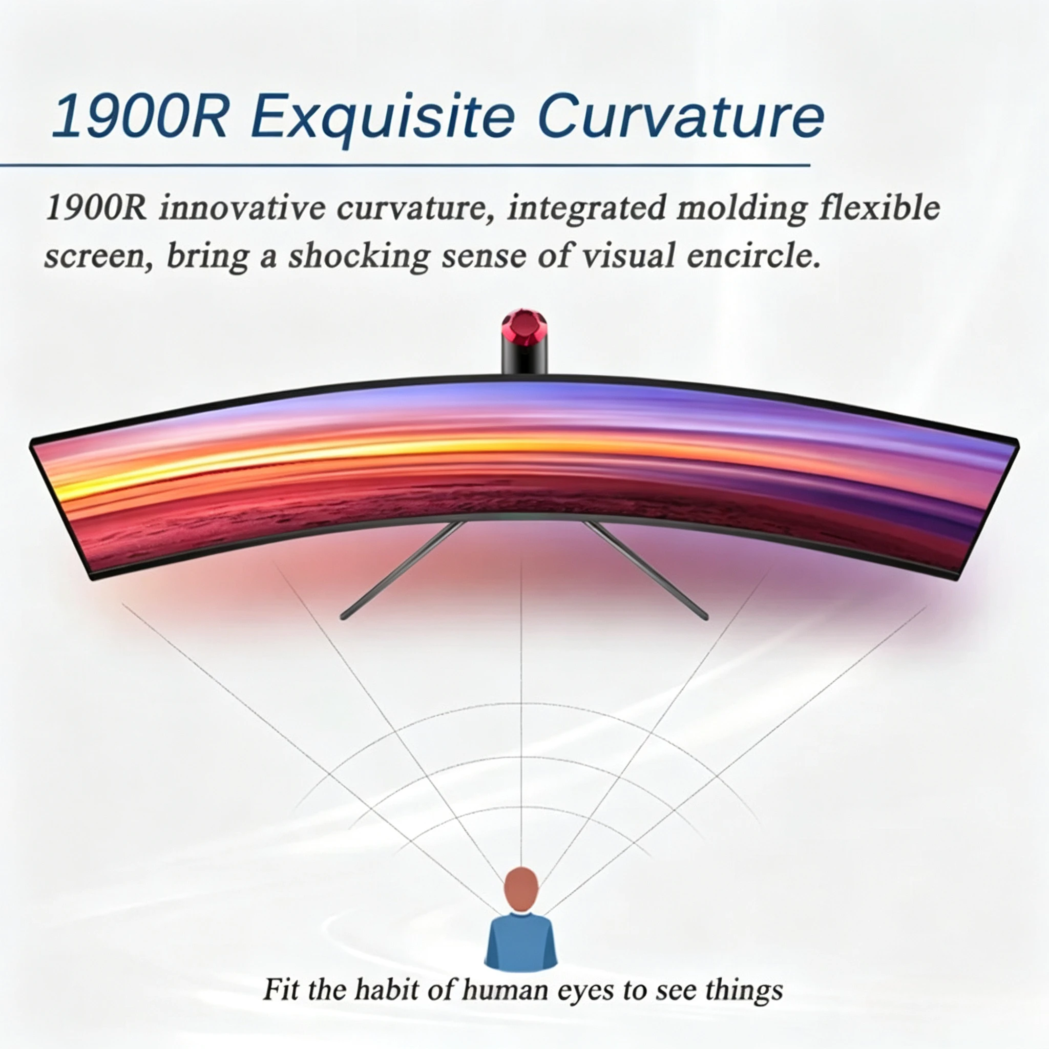 5K 120Hz Curved Computer Screen, 49‑Inch LCD Desktop Gaming Display