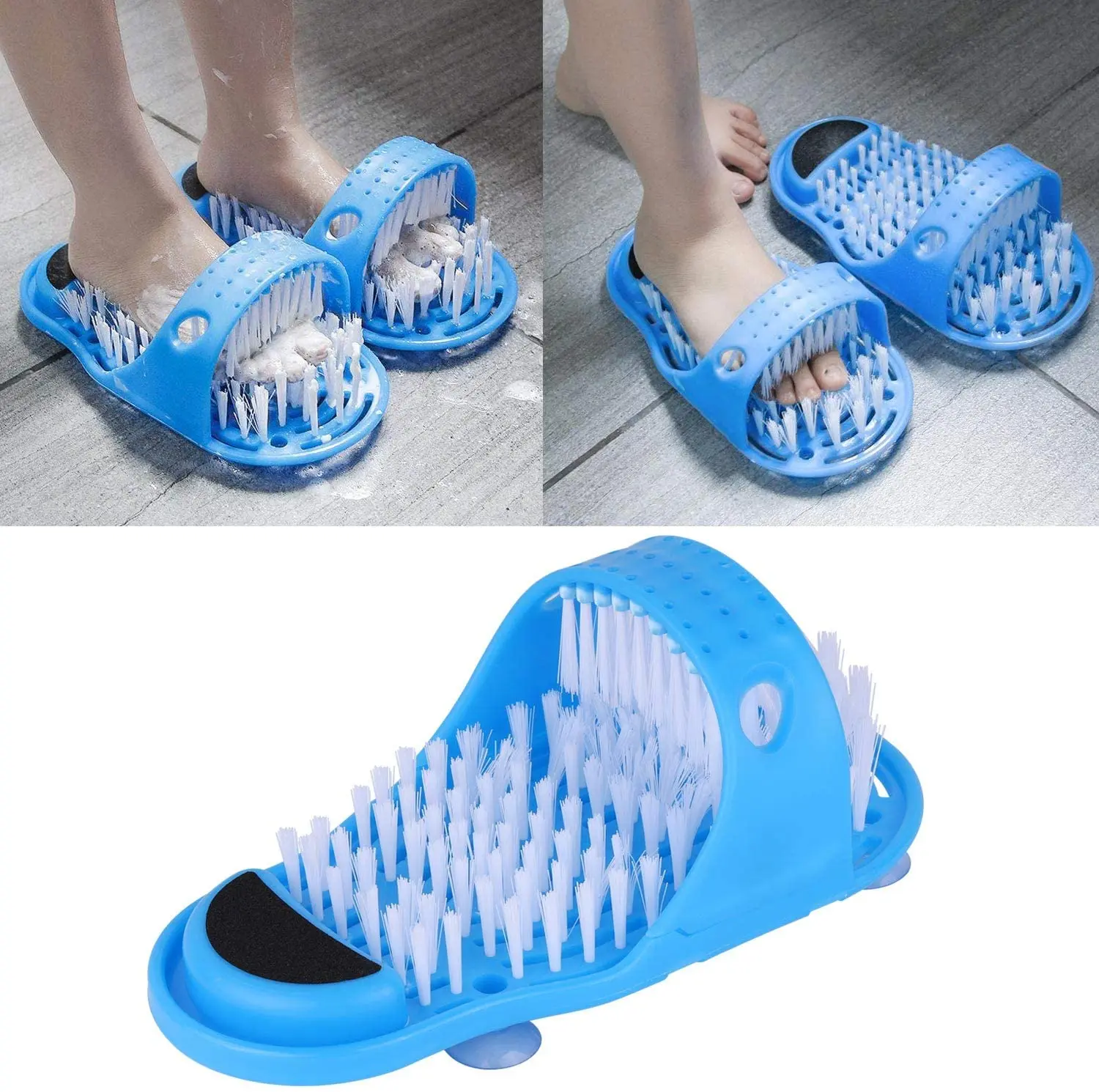 Plastic Bath Shower Feet Massage Slippers Bath Shoes Brush Pumice Stone Foot Remove Dead Skin Foot Care Tool Foot massager