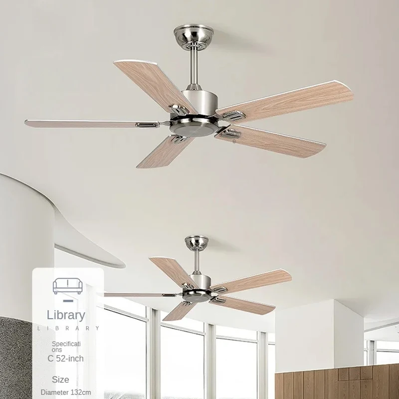 New High Wind Silent Industrial Retro Ceiling Fan Restaurant Living Room Household Simple Fan Commercial Lightless Electric Fan